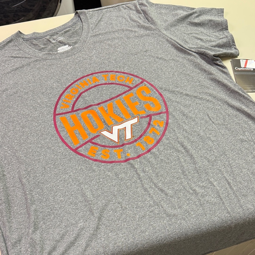 Virginia Tech Hokies Gray Short Sleeve Tee